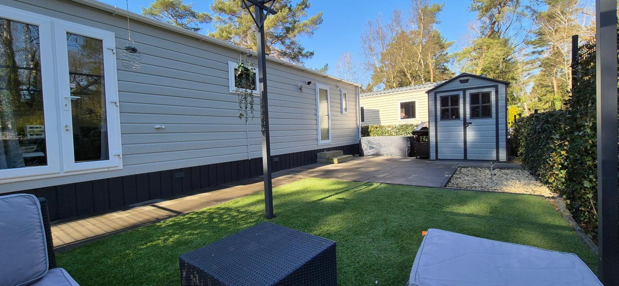 Het Veluwse Boshuisje Knus Chalet Met Omheinde Tuin Op De Veluwe 헨덜루 외부 사진