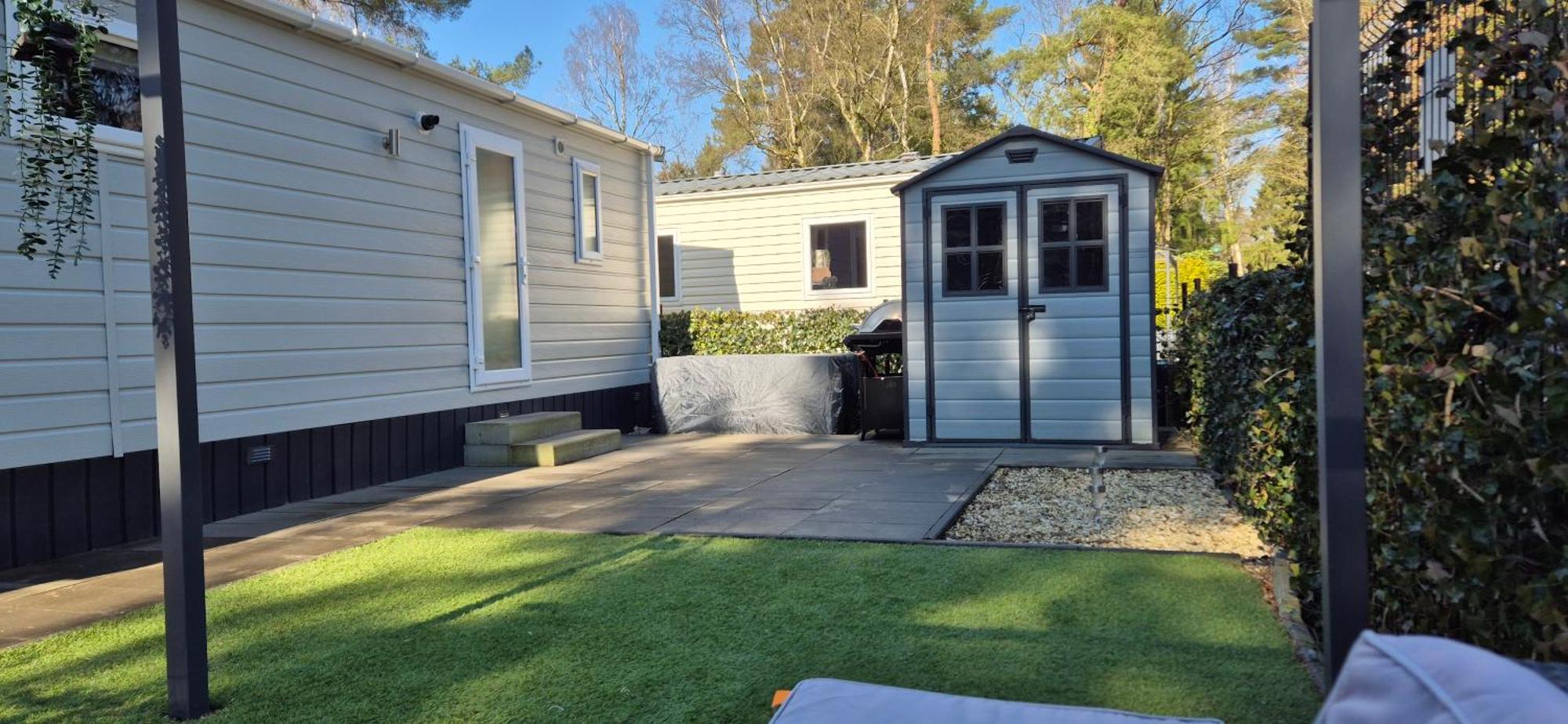 Het Veluwse Boshuisje Knus Chalet Met Omheinde Tuin Op De Veluwe 헨덜루 외부 사진